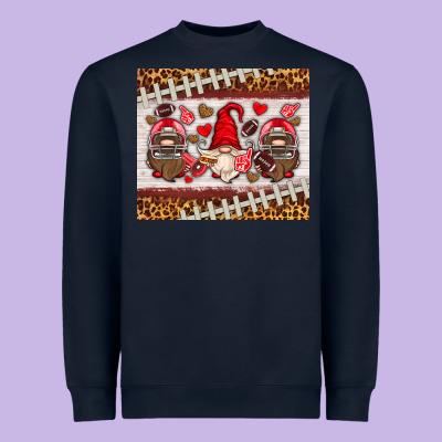 American Football Gnome Heavyweight Sweatshirt Designed By Hra Design Shop