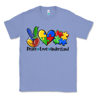 Colony Blue peace love  cure Classic Tee - AdoDesignShop