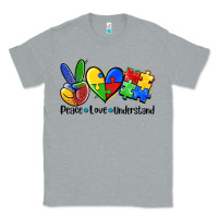 Heather Grey peace love  cure Classic Tee - AdoDesignShop