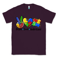 Plum peace love  cure Classic Tee - AdoDesignShop