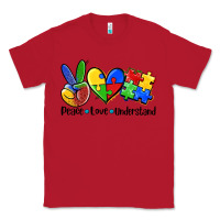 Red peace love  cure Classic Tee - AdoDesignShop