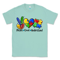 Seafoam peace love  cure Classic Tee - AdoDesignShop