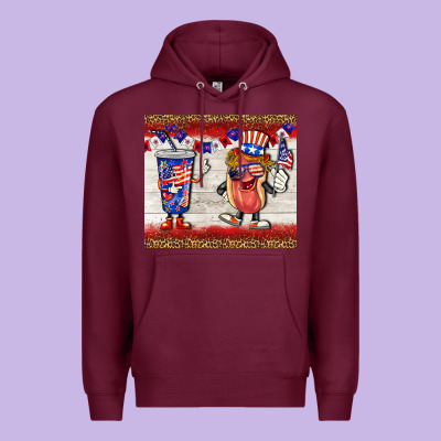 Usa Hot Dog Coca Tumbler Premium Hoodie Designed By Barkaloodesign