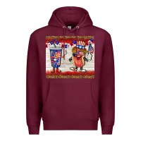Burgundy usa hot dog coca tumbler Premium Hoodie - BarkalooDesign
