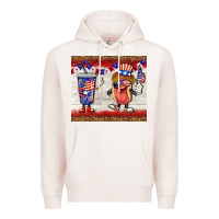 Pale Pink usa hot dog coca tumbler Premium Hoodie - BarkalooDesign