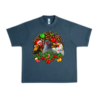 Midnight Navy Christmas party and chickens Urban Heavy Tee - AdoDesignShop