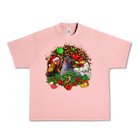 Salmon Christmas party and chickens Urban Heavy Tee - AdoDesignShop