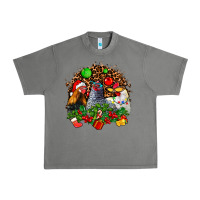 Tornado Christmas party and chickens Urban Heavy Tee - AdoDesignShop
