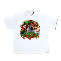 White Christmas party and chickens Urban Heavy Tee - AdoDesignShop