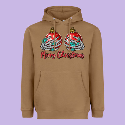 Merry Christmas Heavyweight Hoodie Designed By Maliassmallbusiness