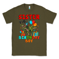 Army Green sister of the birthday boy t rex Classic Tee - Artiststas
