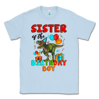 Dusty Blue sister of the birthday boy t rex Classic Tee - Artiststas