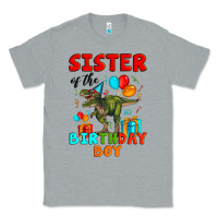 Heather Grey sister of the birthday boy t rex Classic Tee - Artiststas