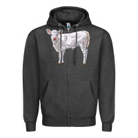 Charcoal Heather charolais calf Zipper Hoodie - LillyAllenDesigns