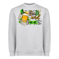 Heather Grey bad and boozy Heavyweight Sweatshirt - RacoonDesign