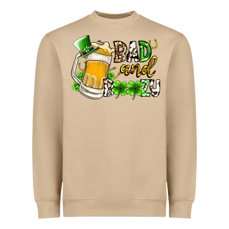 Bad And Boozy Heavyweight Sweatshirt by RacoonDesign | Teevron