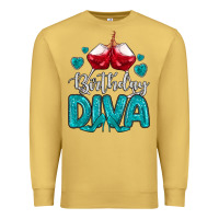 Antique Gold birthday diva turquoise Premium Sweatshirt - MaliasSmallBusiness