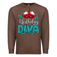 Chestnut birthday diva turquoise Premium Sweatshirt - MaliasSmallBusiness
