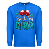 True Royal birthday diva turquoise Premium Sweatshirt - MaliasSmallBusiness