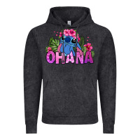 Vintage Black ohana stitch Vintage Hoodie - Zillion Design Studio