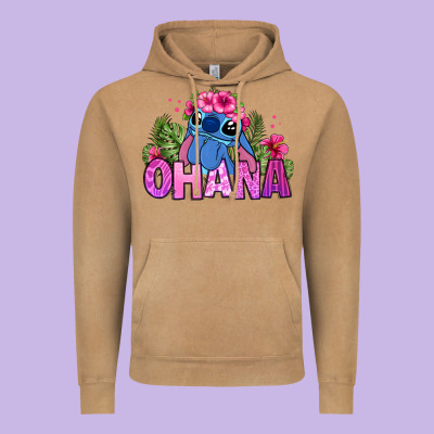 Ohana Stitch Vintage Hoodie Designed By Zillion Design Studio
