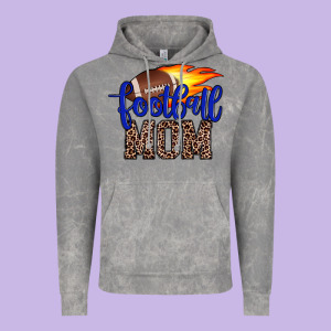 Football Mom Vintage Hoodie Designed By Jahusdesignshop