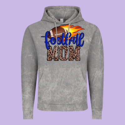 Football Mom Vintage Hoodie Designed By Jahusdesignshop