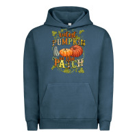 Pigment Midnight Navy Cutest pumpkin in the patch Urban Hoodie - NancyCooperArtShop