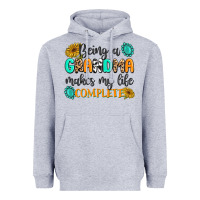 Heather Grey Being a Grandma Makes My Life Complete Heavyweight Hoodie - MaliasSmallBusiness
