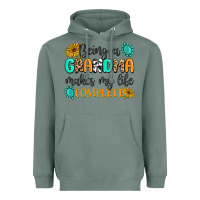 Sage Being a Grandma Makes My Life Complete Heavyweight Hoodie - MaliasSmallBusiness