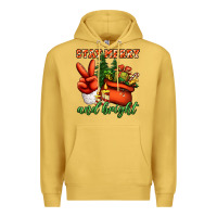 Antique Gold stay merry and bright peace hand Premium Hoodie - Jasminsmagicworld