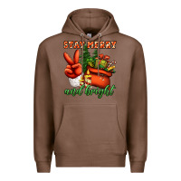 Chestnut stay merry and bright peace hand Premium Hoodie - Jasminsmagicworld
