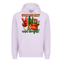 Lilac stay merry and bright peace hand Premium Hoodie - Jasminsmagicworld