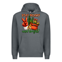 Rock stay merry and bright peace hand Premium Hoodie - Jasminsmagicworld