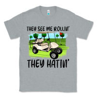Heather Grey they see me rollin' they hattin' Classic Tee - Artiststas