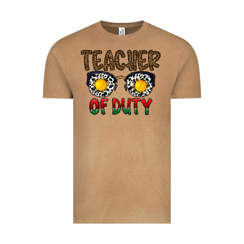 Teacher Of Duty Vintage Tee by CowhideDigitalArt | Teevron