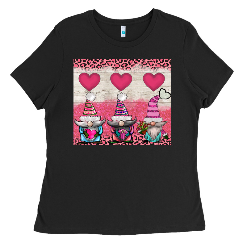 V.d 3 Gnomes And Hearts Ladies Tee by AdoDesignShop | Teevron
