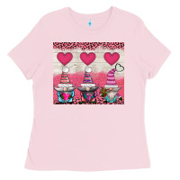 Bubblegum Pink v.d 3 gnomes and hearts Ladies Tee - AdoDesignShop