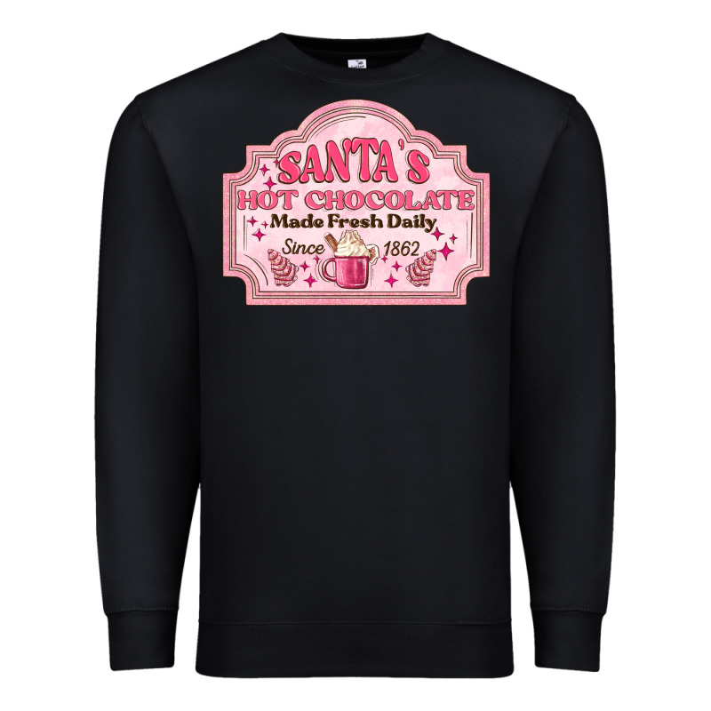 Santas Hot Chocolate Premium Sweatshirt by MaliasSmallBusiness | Teevron