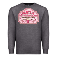Charcoal Heather santas hot chocolate Premium Sweatshirt - MaliasSmallBusiness