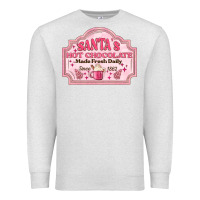 Oatmeal Heather santas hot chocolate Premium Sweatshirt - MaliasSmallBusiness