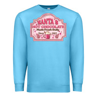 Ocean Blue santas hot chocolate Premium Sweatshirt - MaliasSmallBusiness