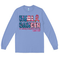 Colony Blue heal cancer with cancer ribbon Long Sleeve Tee - AdoDesignShop
