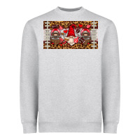 Heather Grey american football gnome license plate Heavyweight Sweatshirt - HRA Design Shop