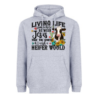 Heather Grey living life somewhere between jesus take the wheel Heavyweight Hoodie - MaliasSmallBusiness