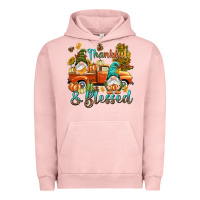 Pigment Salmon Fall Thankful and blessed Urban Hoodie - NancyCooperArtShop