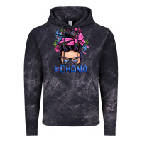 Cloud Black ohana stitch messy bun Vintage Hoodie - Zillion Design Studio