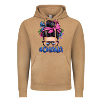 Vintage Camel ohana stitch messy bun Vintage Hoodie - Zillion Design Studio