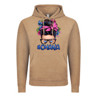 Vintage Coffee ohana stitch messy bun Vintage Hoodie - Zillion Design Studio