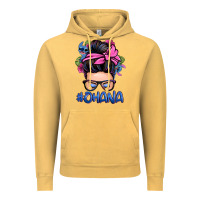 Ohana Stitch Messy Bun Vintage Hoodie | Teevron